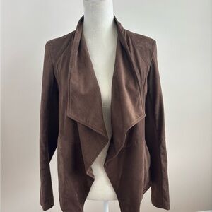 BB Dakota Chocolate Brown Faux Suede Blazer